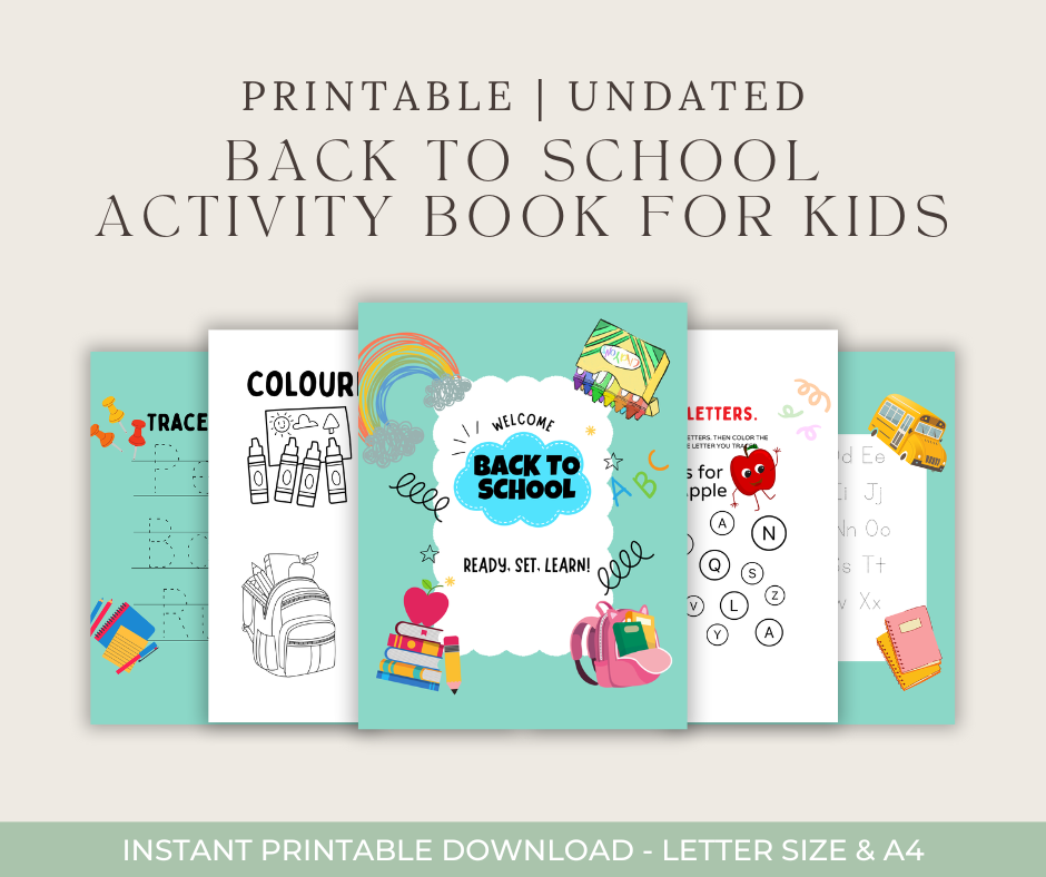 Back to School Activity Book