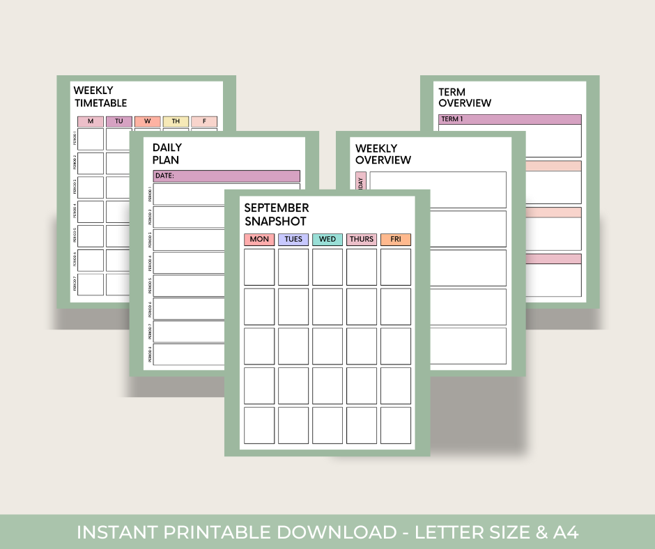 Teacher Planner 2025-2026